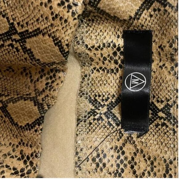 ⭐️ Lace Up Snake Python Pleather Hipster Hippie Sexy Romantic Party Mini Skirt - Picture 5 of 5